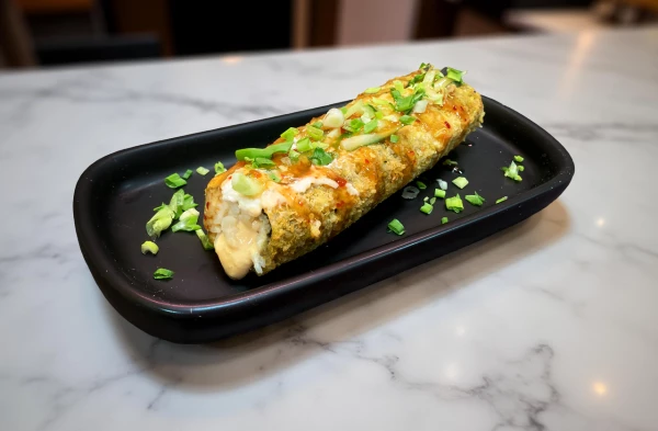 Дог-темпура с крабом