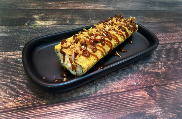 Дог-темпура с курицей