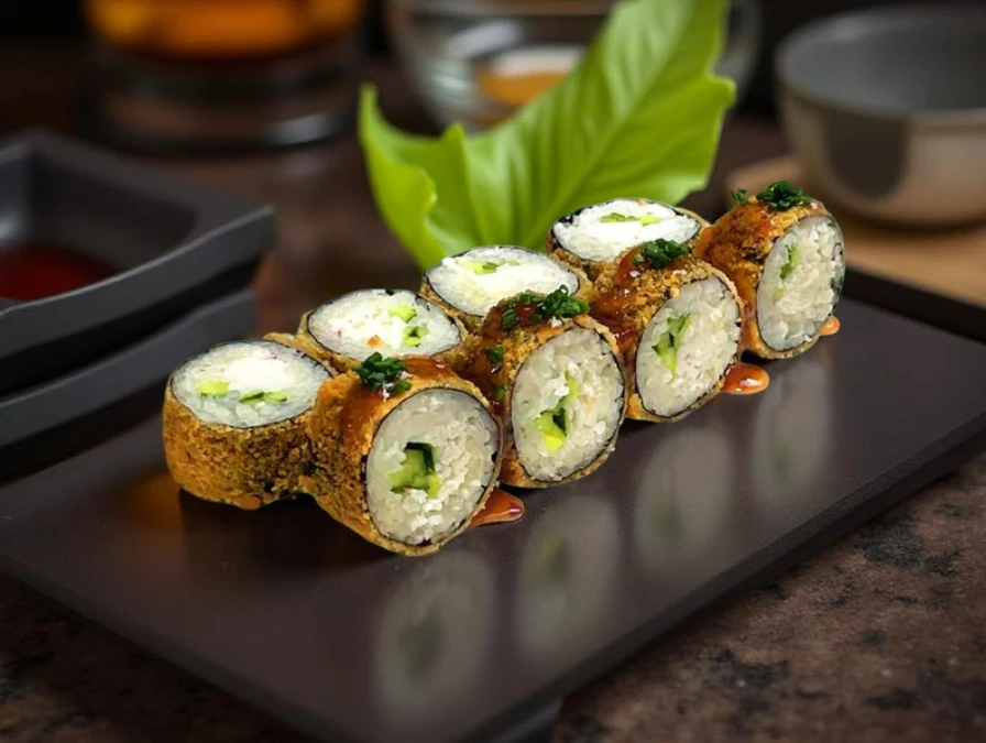 Ролл "Калифорния с крабом" темпура