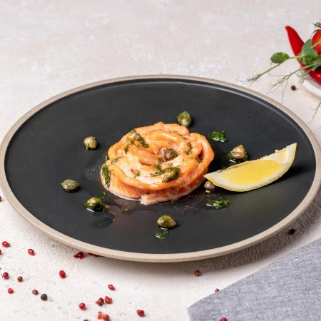 Форель на пару с каперсами