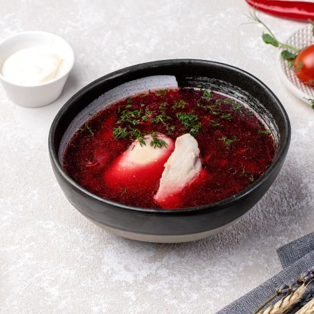 Борщ с курицей