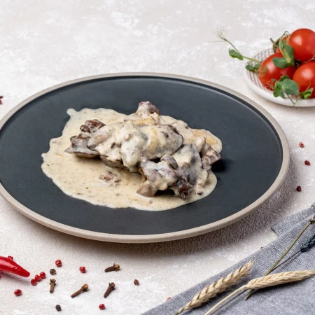 Печень куриная в сливках