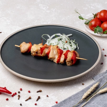 Шашлычок куриный с оощами