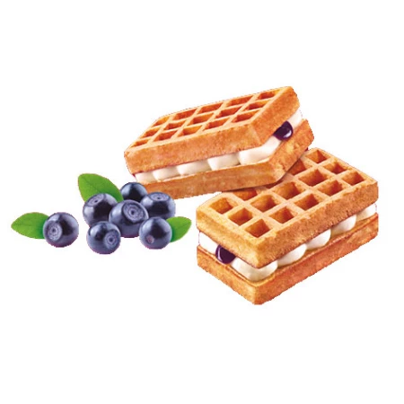Вафли мягкие Снежка взбитые сливки-черника, Дарлетто