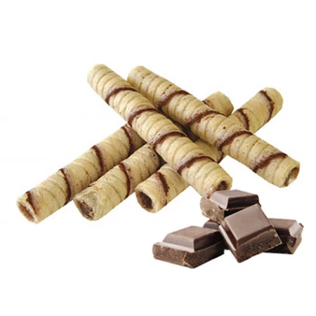 Вафельные трубочки Съеш-ка с начинкой с шоколадно-ромовым вкусом, Русский хлеб