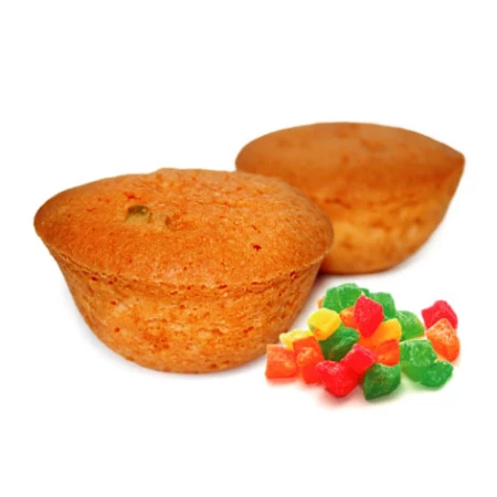 Мини кекс со вкусом творога и цукатами