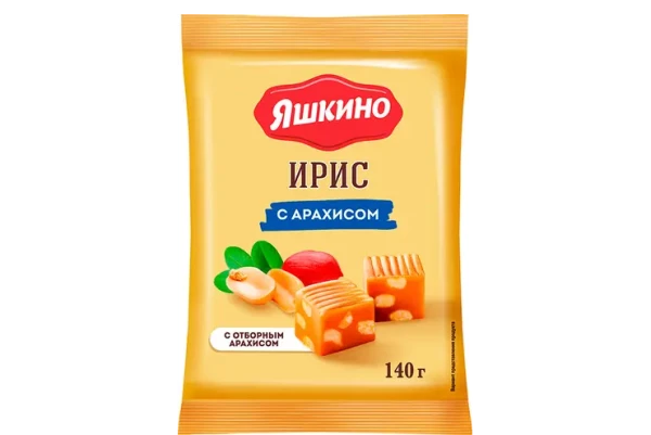 «Яшкино», ирис с арахисом, 140 г