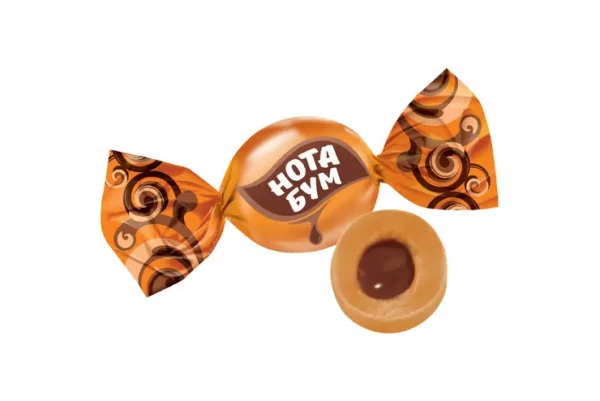 «Жевательная ириска Нота Бум» с ореховой начинкой