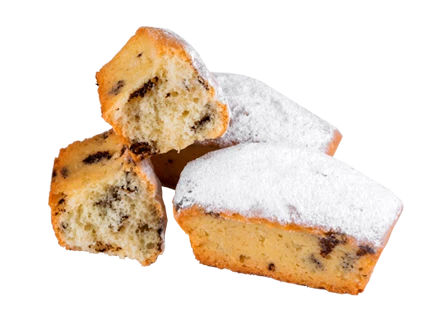 БАТОНЧИК с шоколадной крошкой в сахарной пудре