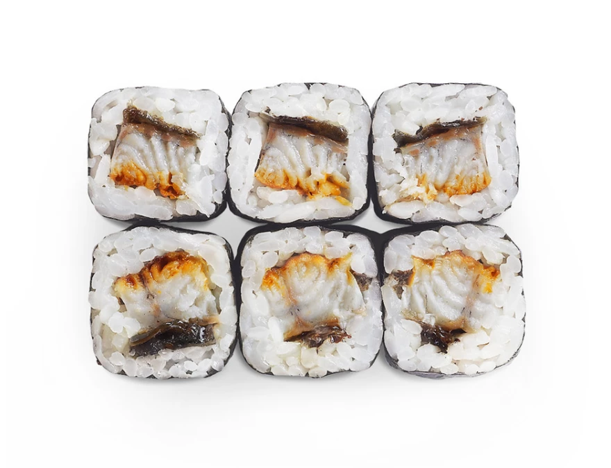 Маки с угрем