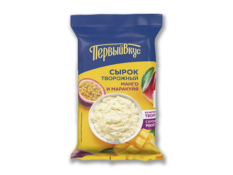 Сырок творожный с манго и маракуйей флоу-пак 4,5% 90г 