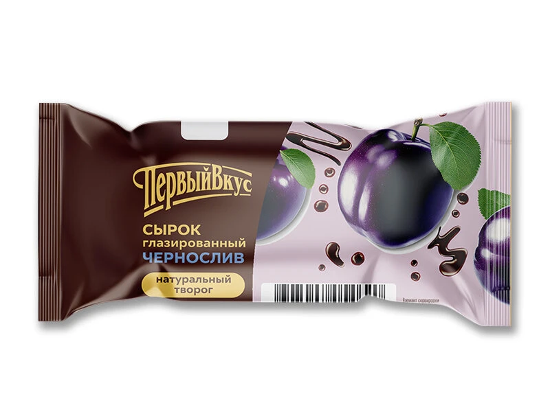 Сырок глазированный чернослив флоу-пак 18% 40г