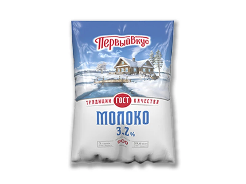 Молоко финн-пак 3,2% 900г 