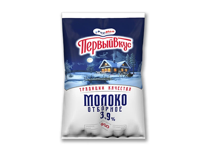 Молоко отборное финн-пак 3,9% 900г