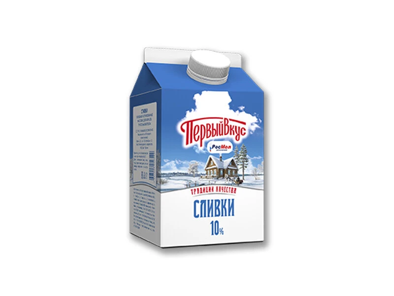 Сливки пюр-пак 10% 450г 