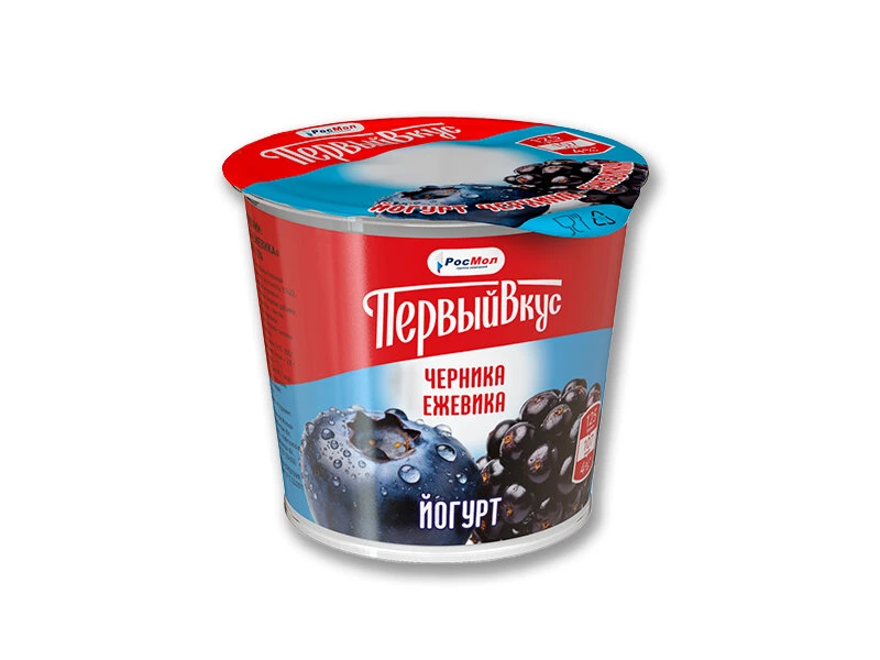 Йогурт "Черника-ежевика"  п/стакан 2,5% 125г 