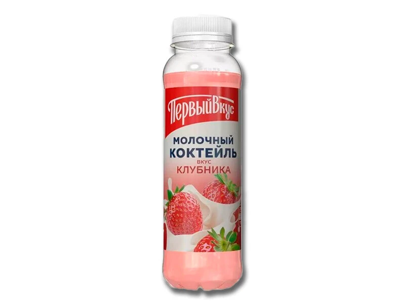 Молочный коктейль Клубника ПЭТ 2,5% 290г