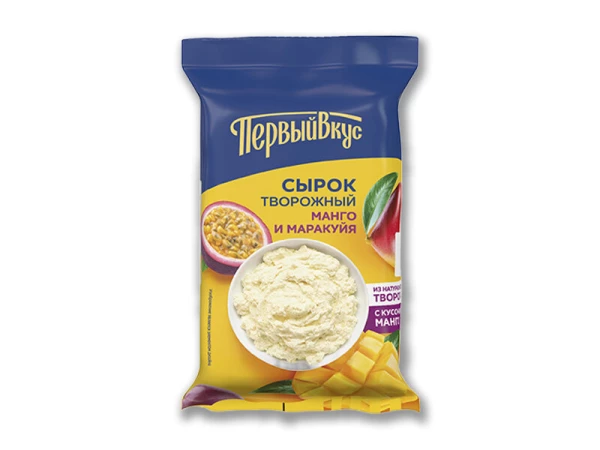 Сырок творожный с манго и маракуйей флоу-пак 4,5% 90г