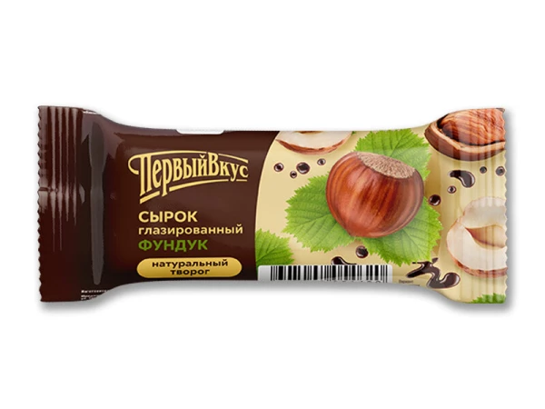 Сырок глазированный фундук флоу-пак 18% 40г