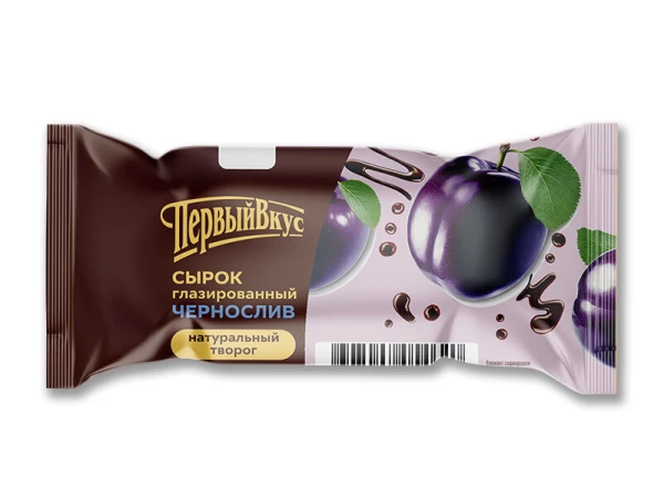 Сырок глазированный чернослив флоу-пак 18% 40г