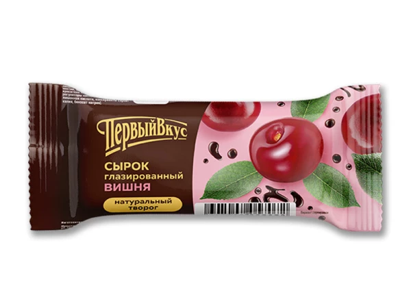 Сырок глазированный вишня флоу-пак 18% 40г