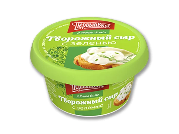 Творожный сыр с зеленью п/стакан 60% 140г "il Primo Gusto"
