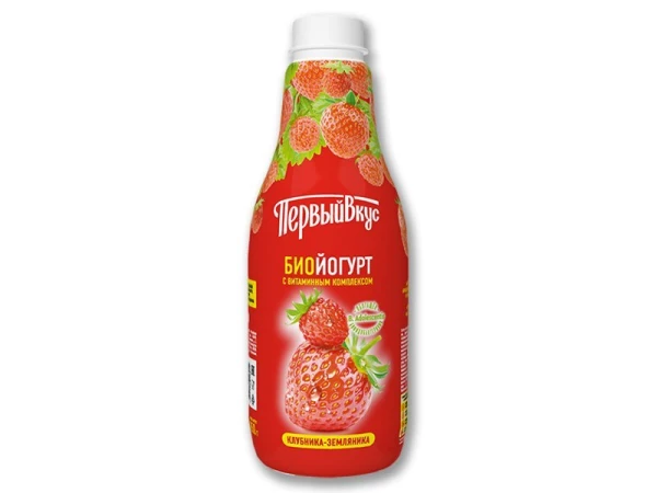 Биойогурт «Клубника-земляника» ПЭТ 2,5% 850г