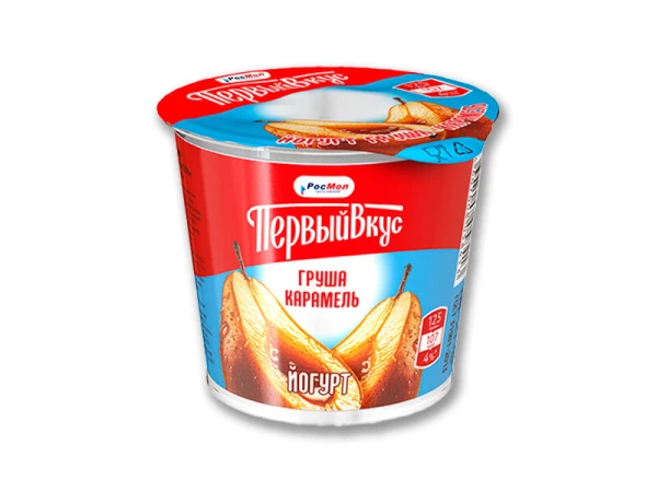 Йогурт "Груша-карамель" п/стакан 2,5% 125г
