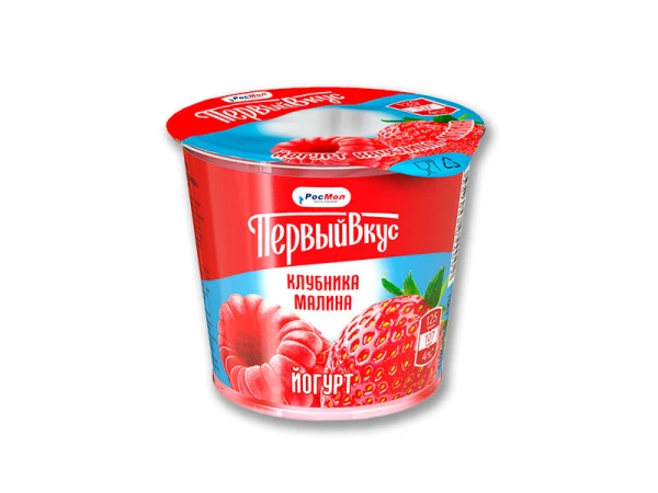 Йогурт "Клубника-малина" п/стакан 2,5% 125г
