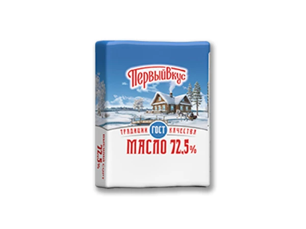 Масло сливочное "Крестьянское" фольга 72,5% 180г