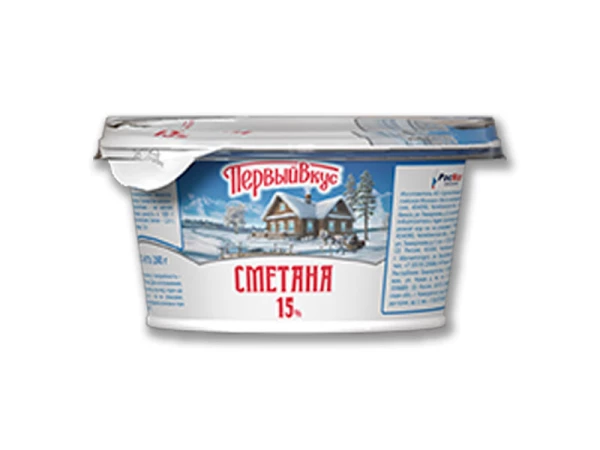 Сметана п/стакан 15% 200г