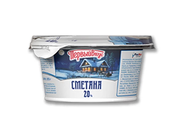 Сметана п/стакан 20% 200г 