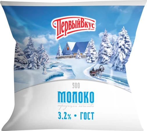 Молоко ГОСТ финн-пак 2,5% 500г 