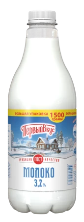 Молоко ПЭТ 3,2% 1500г 