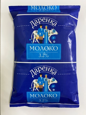 Молоко ультрапастеризованное ТФА 3,2% 900г "Даренка"