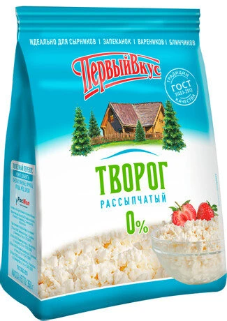 Творог пакет 0% 350г