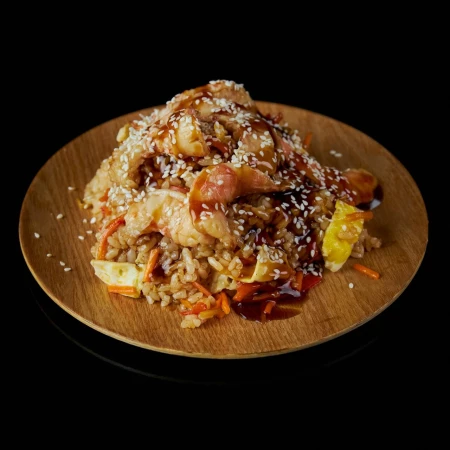 Тяхан с креветками