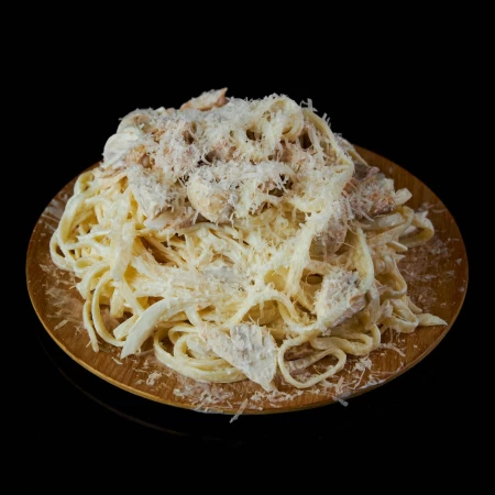 Паста Феттучини с курицей и грибами