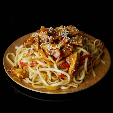 Удон с курицей