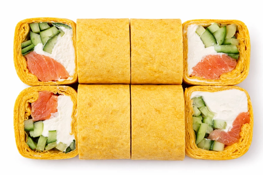 Тортилья с лососем