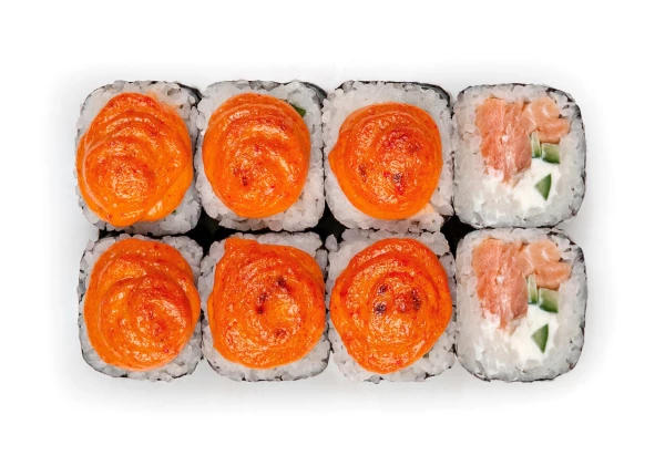 Запечённый с лососем