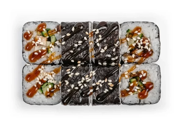 Маки с угрём