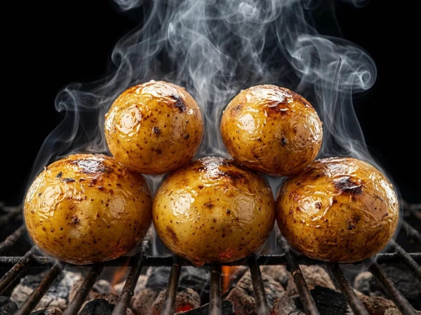 Картофель на углях