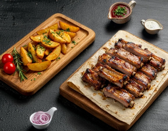 Набор из свинных ребрышек на 3 персоны 