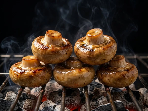Шампиньоны на углях