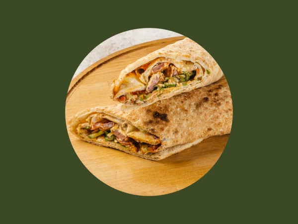 Пицца-ролл курица бекон