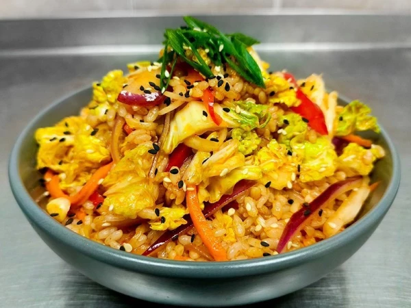 Жаренный рис веган