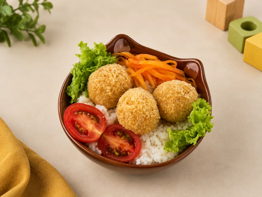 Мясные колобочки с кускусом