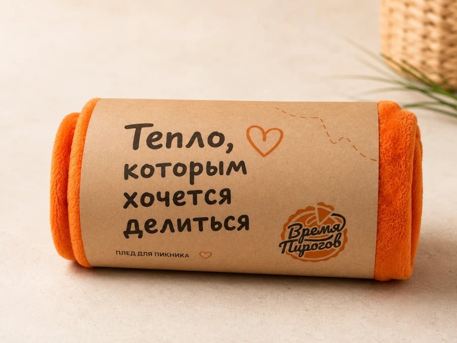 Фирменный плед "Время пирогов"