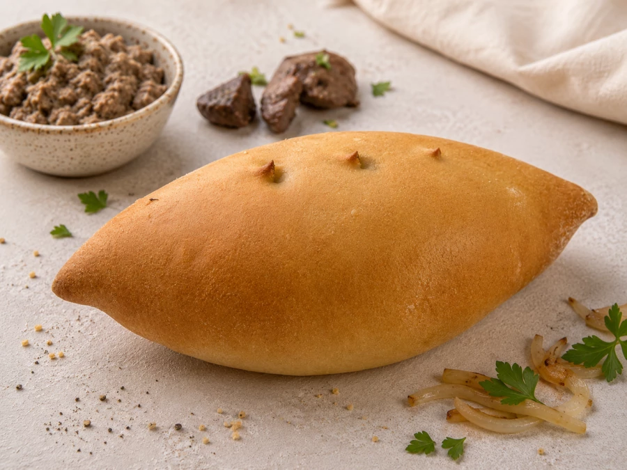Мини пирожок с печенью